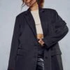 Boxy Grandad Oversized Blazer -Ladies Clothing Shop black boxy grandad oversized blazer