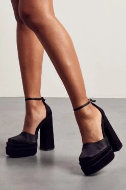 Extreme Platform Chunky Heels -Ladies Clothing Shop black extreme platform chunky heels 2