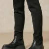 Knitted Over The Knee Boots -Ladies Clothing Shop black knitted over the knee boots