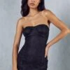 Lace Overlay Stretch Bandeau Mini Dress 1 Lace Overlay Stretch Bandeau Mini Dress -Ladies Clothing Shop black lace overlay stretch bandeau mini dress