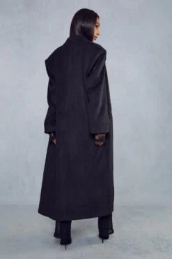 Miss Joslin Wool Look Dad Coat -Ladies Clothing Shop black miss joslin wool look dad coat 4