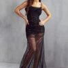 Monique Premium Sequin Corset Maxi Dress -Ladies Clothing Shop black monique premium sequin corset maxi dress