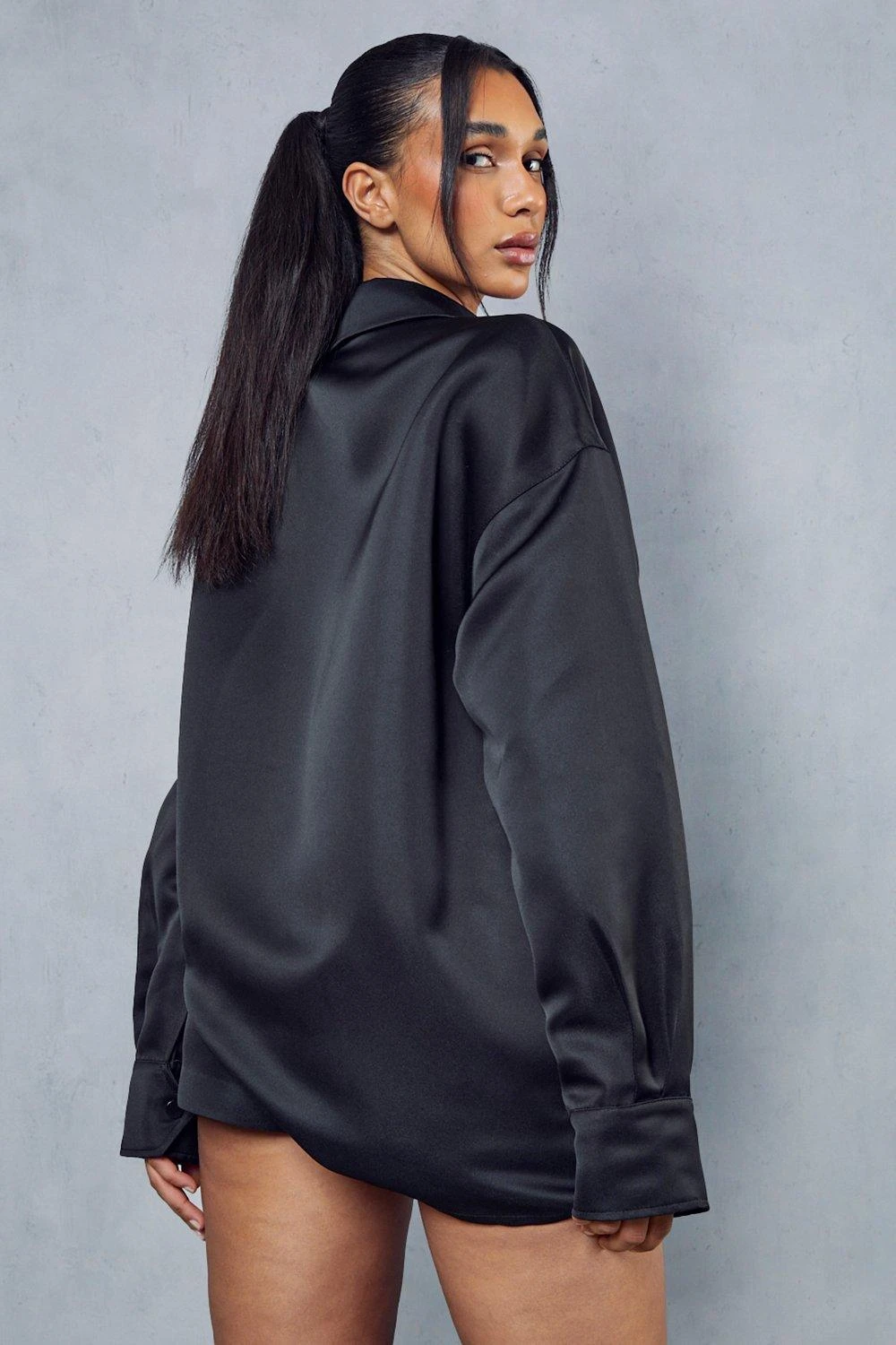 Premium Satin Shirt & Shorts Co-ord 5 Premium Satin Shirt & Shorts Co-ord - Image 3