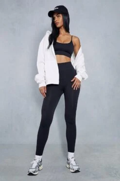 Recycled Rib Bralet And Full Length Legging