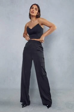 Satin Corset & Cargo Pant Co-ord