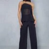 Sheer High Waisted Wide Leg Trouser -Ladies Clothing Shop black sheer high waisted wide leg trouser