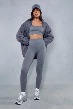 Drop Shoulder Oversized Bomber Jacket -Ladies Clothing Shop blue drop shoulder oversized bomber jacket 3