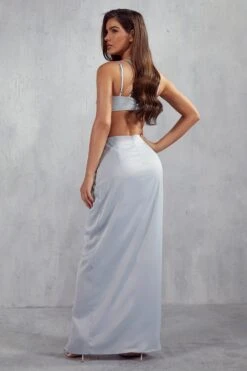 Marielle Premium Twist Front Strappy Maxi Dress -Ladies Clothing Shop blue marielle premium twist front strappy maxi dress 2