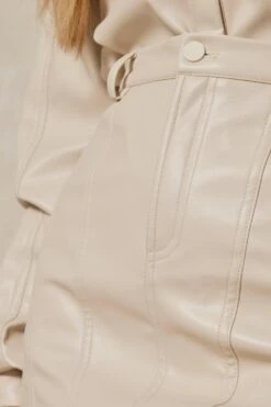 Leather Look High Side Mini Skirt -Ladies Clothing Shop buttercup leather look high side mini skirt 5