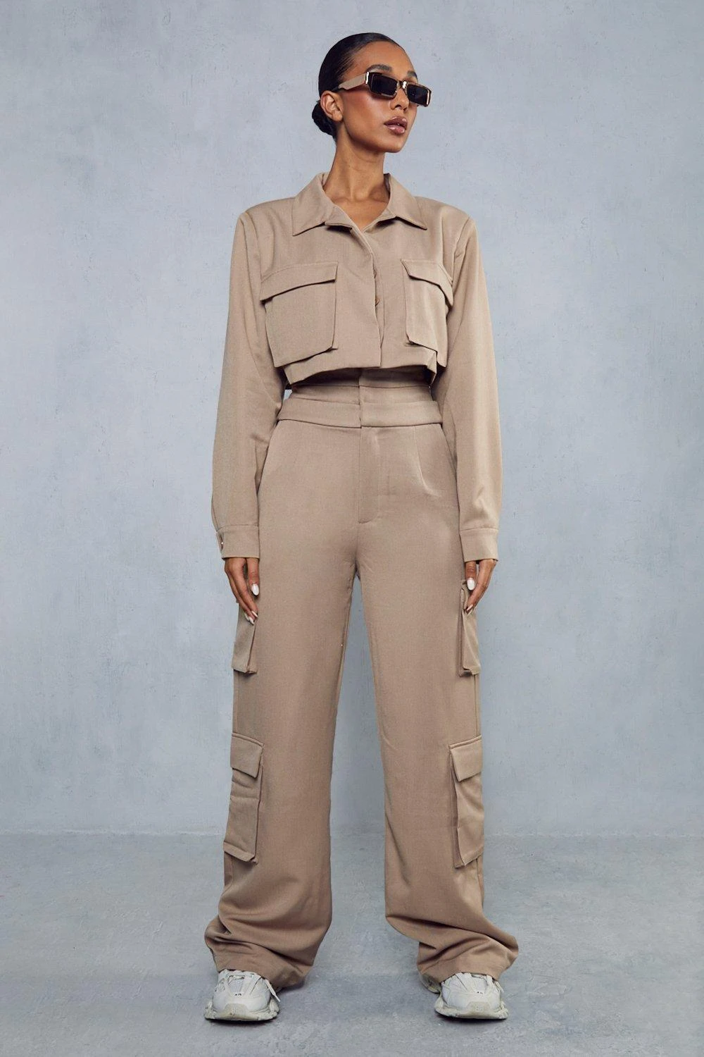 Miss Joslin Wide Leg Tailored Cargo Trouser 4 Miss Joslin Wide Leg Tailored Cargo Trouser - Image 2