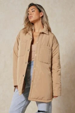 Nylon Pocket Detail Shacket