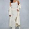 Cosy Knit Crop Top & Jogger Co-ord -Ladies Clothing Shop cream cosy knit crop top jogger co ord