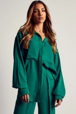 Luxe Twill Pocket Detail Shirt