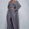 Tailored Straight Leg Trousers -Ladies Clothing Shop grey tailored straight leg trousers