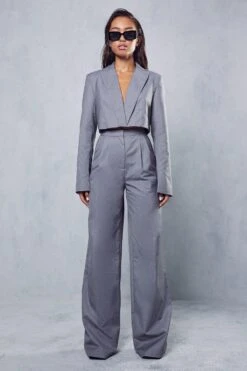 Tailored Wide Leg Trousers