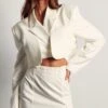 Gathered Strap Detail Mini Skirt -Ladies Clothing Shop ivory gathered strap detail mini skirt