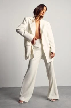 High Waisted Flared Trouser