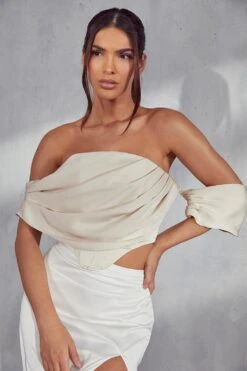 Maddy Premium Draped Corset Top