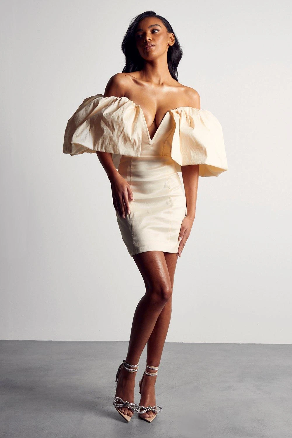 Premium Extreme Ruffle Shoulder Dress 6 Premium Extreme Ruffle Shoulder Dress - Image 4