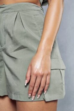 Miss Joslin Cargo Pocket Shorts -Ladies Clothing Shop khaki miss joslin cargo pocket shorts 5