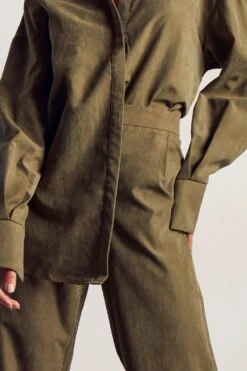 Relaxed Sandblast Trouser -Ladies Clothing Shop khaki relaxed sandblast trouser 4