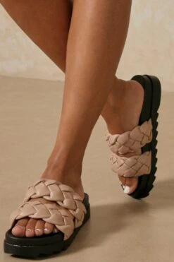 Woven Double Strap Sandals