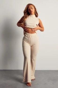 Brushed Rib Relaxed Trouser